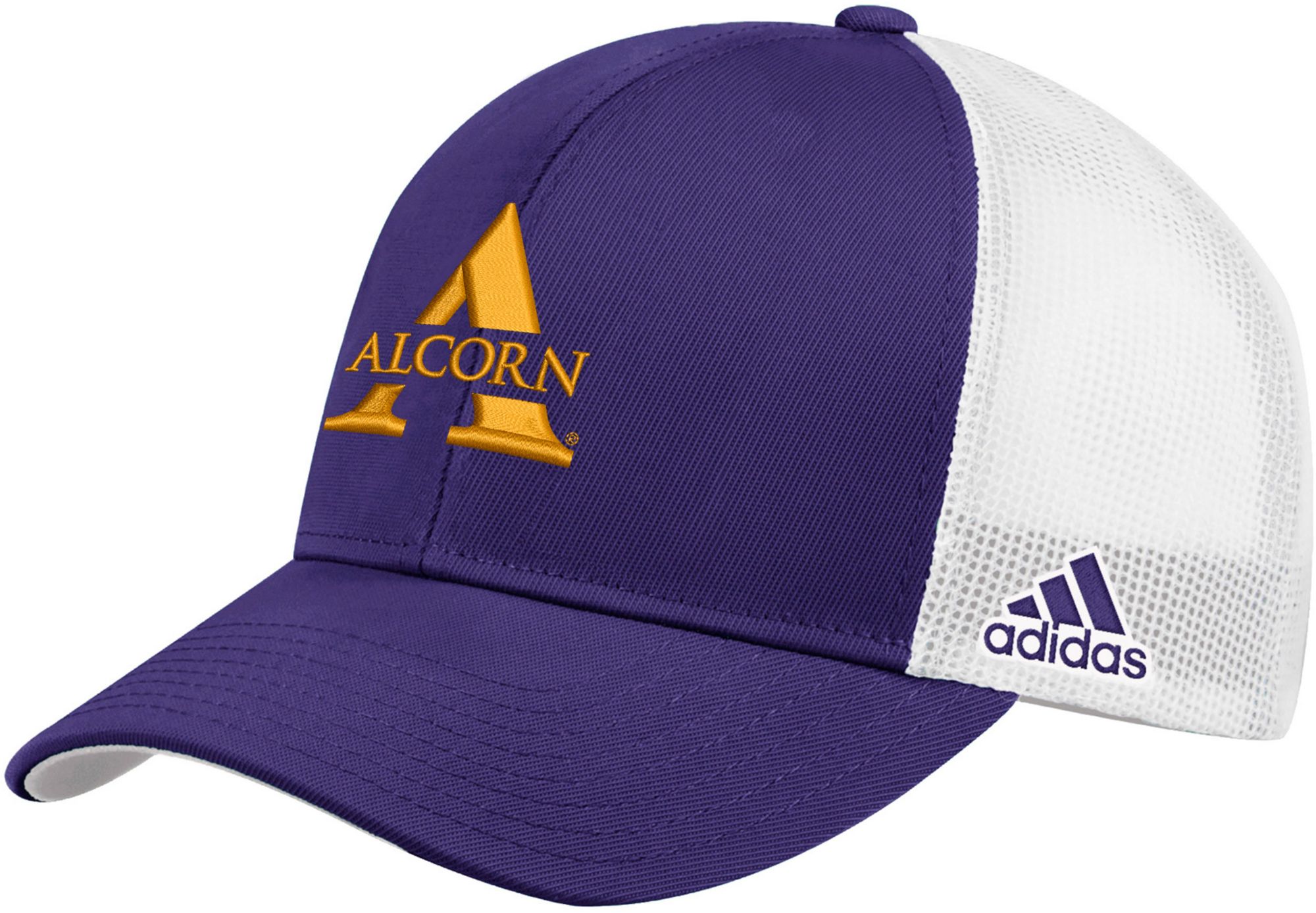 adidas Men's Alcorn State Braves Purple Structured Adjustable Trucker Hat product image