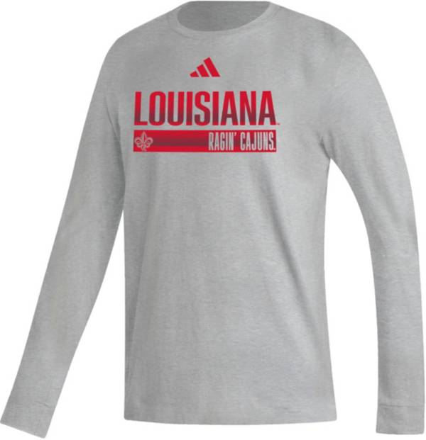 adidas Men's LouisianaLafayette Ragin' Cajuns Grey Fresh Long Sleeve T
