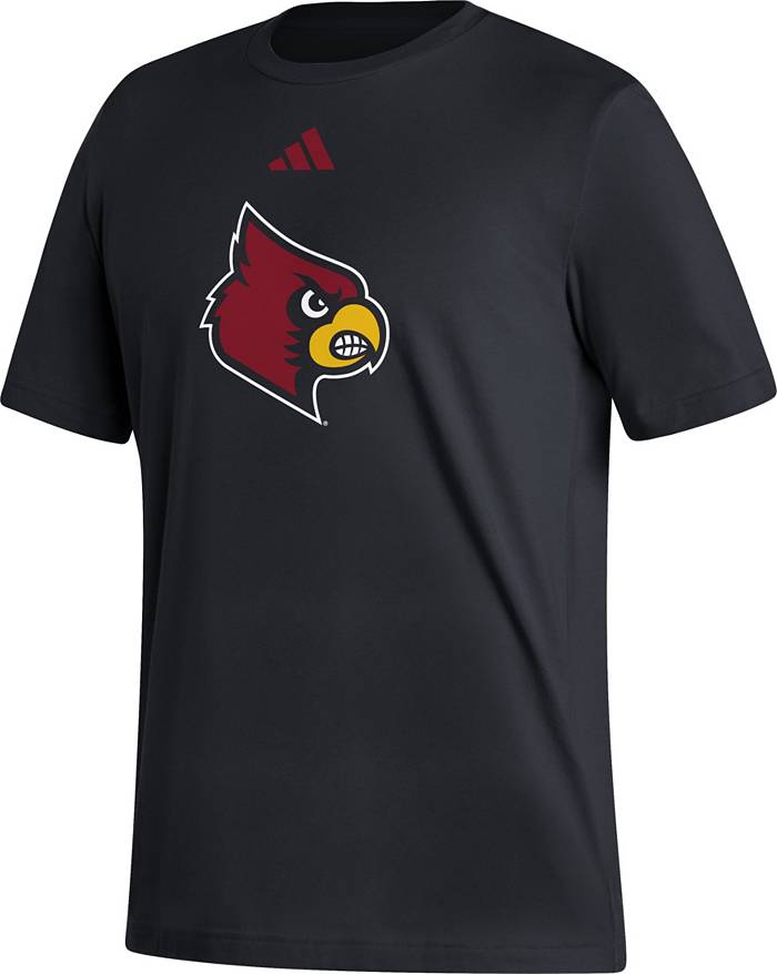 NCAA Louisville Cardinals Men's Gray Crew Neck Fleece Sweatshirt - S