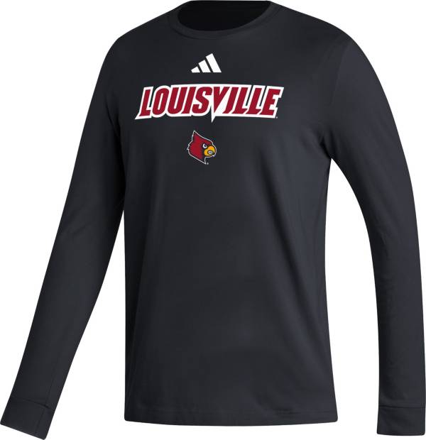 New NWT University Of Louisville Cardinals Adidas T-shirt Boys Medium Red