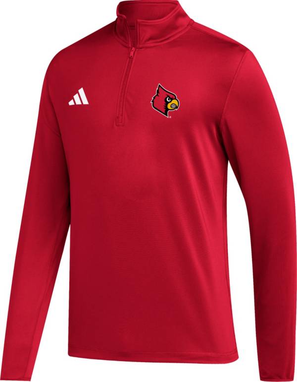 Adidas Men's Louisville Cardinals Cardinal Red Golf Fleece 1/4 Zip, XXL | Holiday Gift