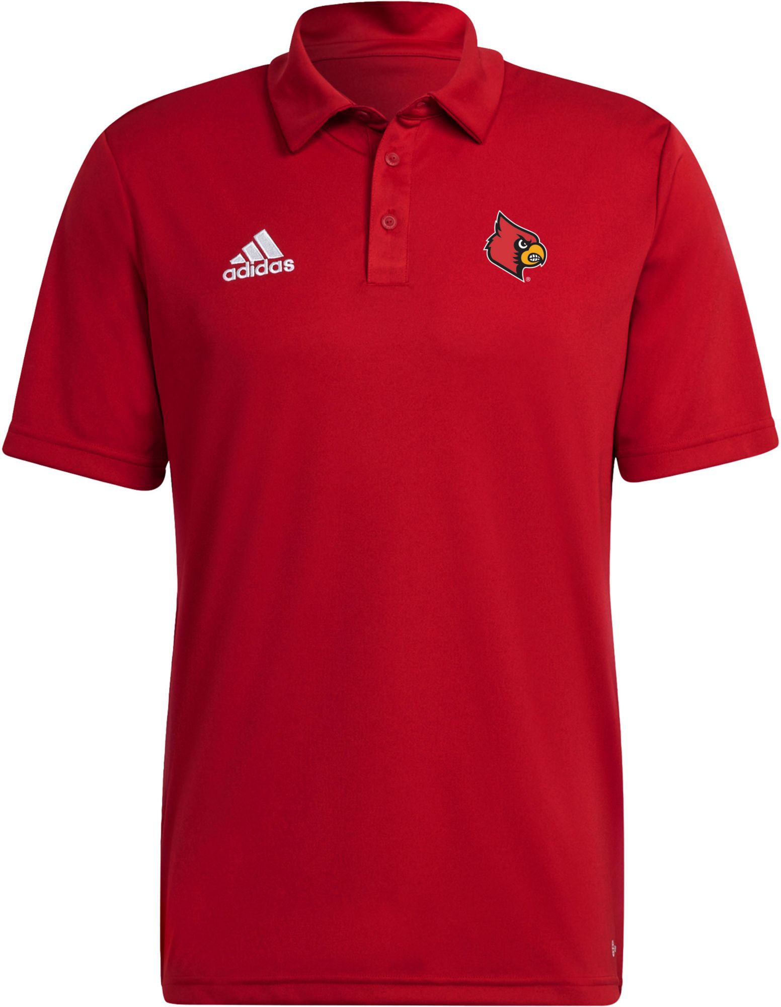 adidas Men's Louisville Cardinals Cardinal Red Entrada Polo product image