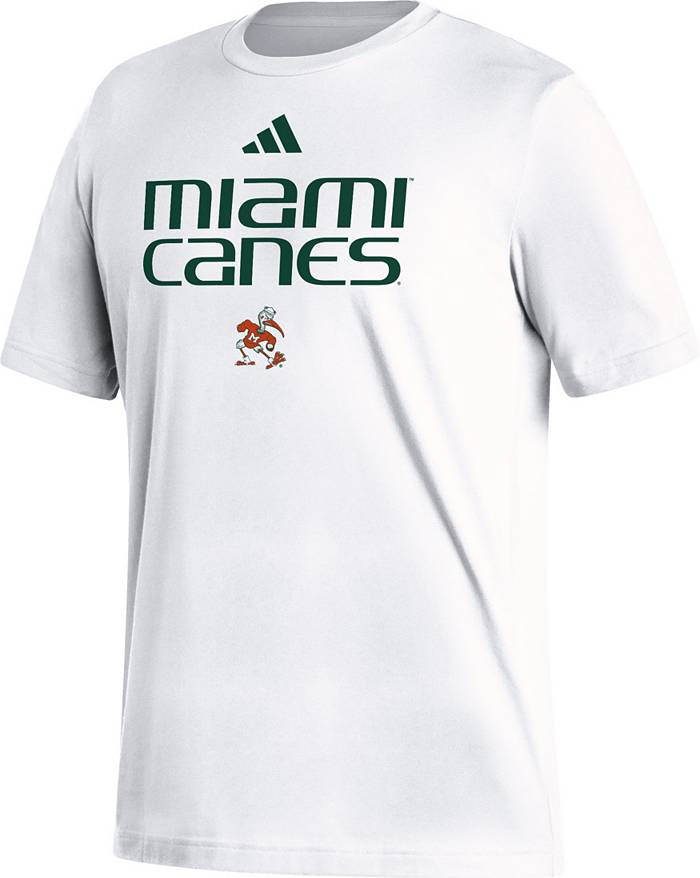 NCAA Men's Miami Hurricanes Green Old School Football Tri-Blend T-Shirt
