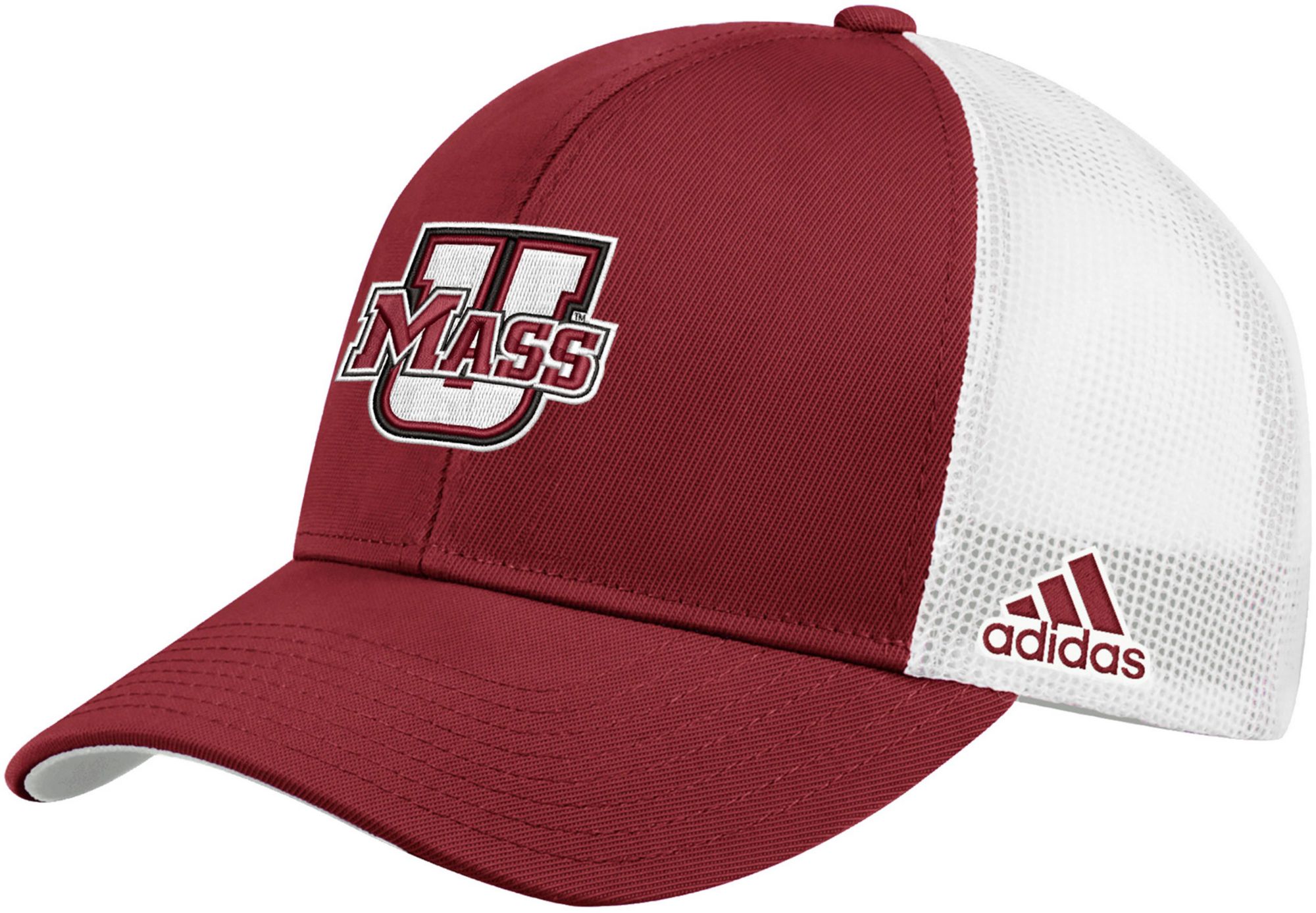 adidas Men's UMass Minutemen Maroon Structured Adjustable Trucker Hat product image