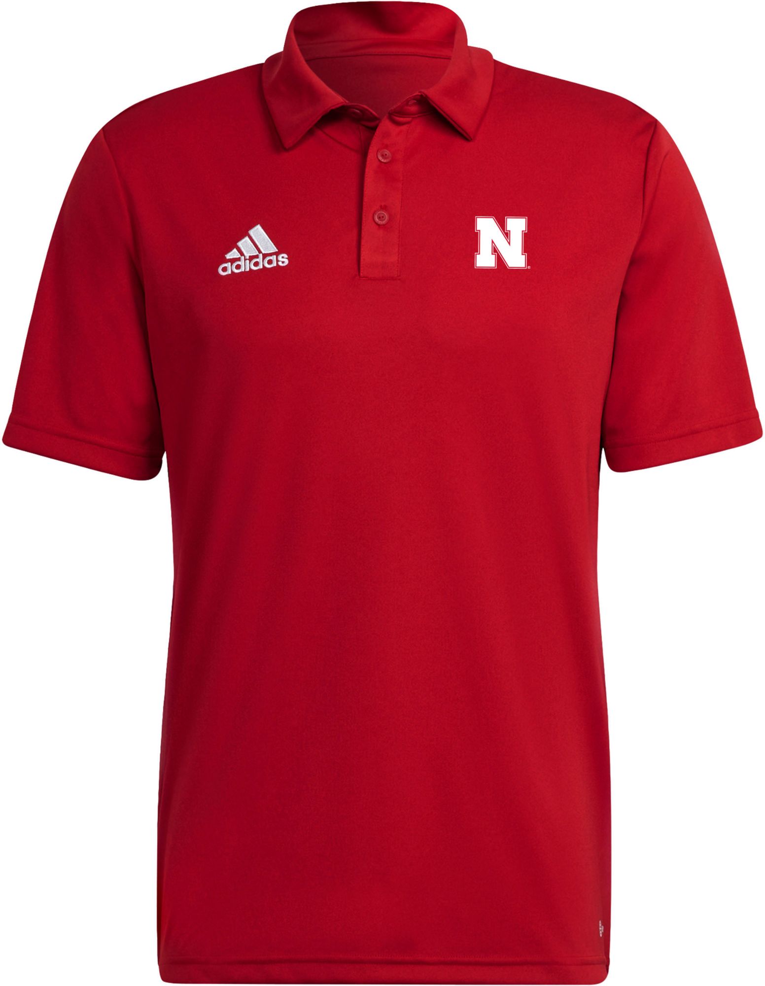 adidas Men's Nebraska Cornhuskers Scarlet Entrada Polo product image