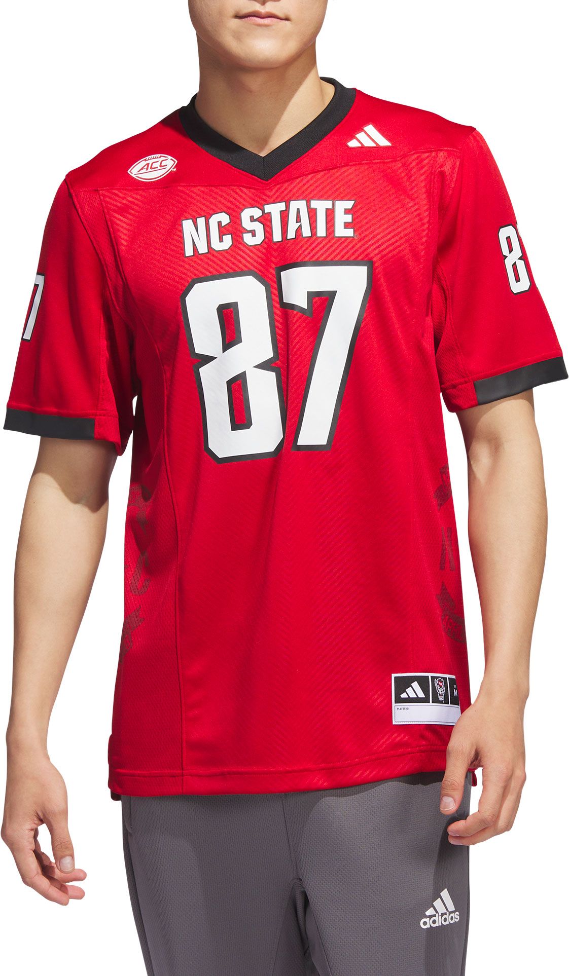 adidas Men's NC State Wolfpack Red Premier Replica Football Jersey product image