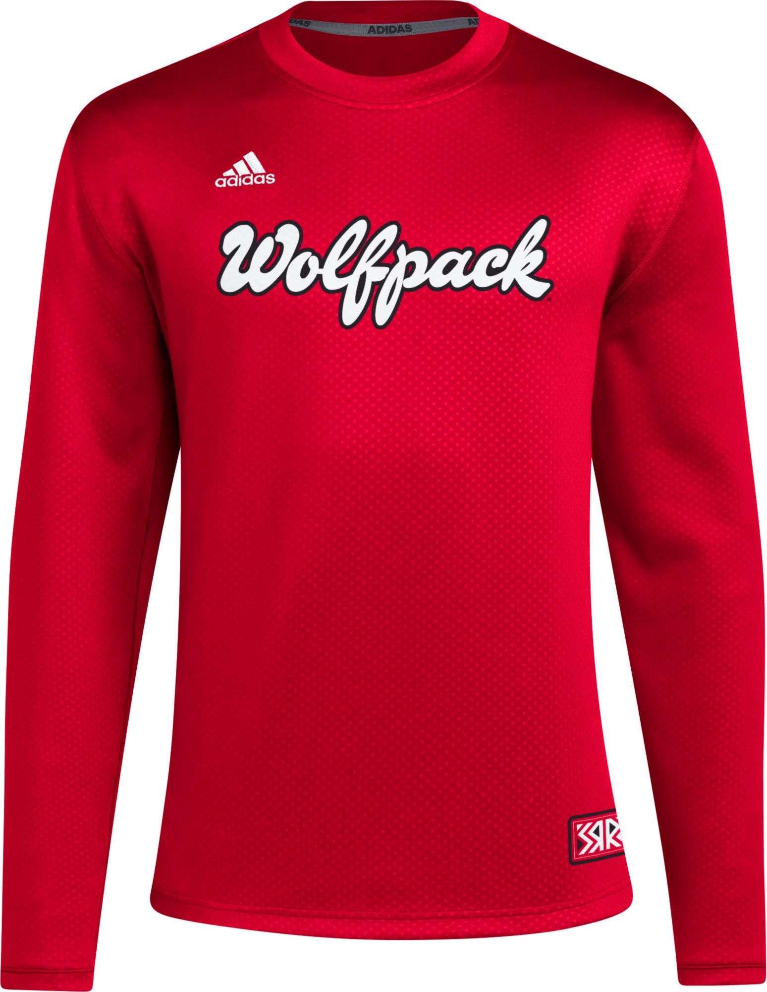 adidas Men's NC State Wolfpack Medium Red Reverse Retro Crew Pullover Sweatshirt product image