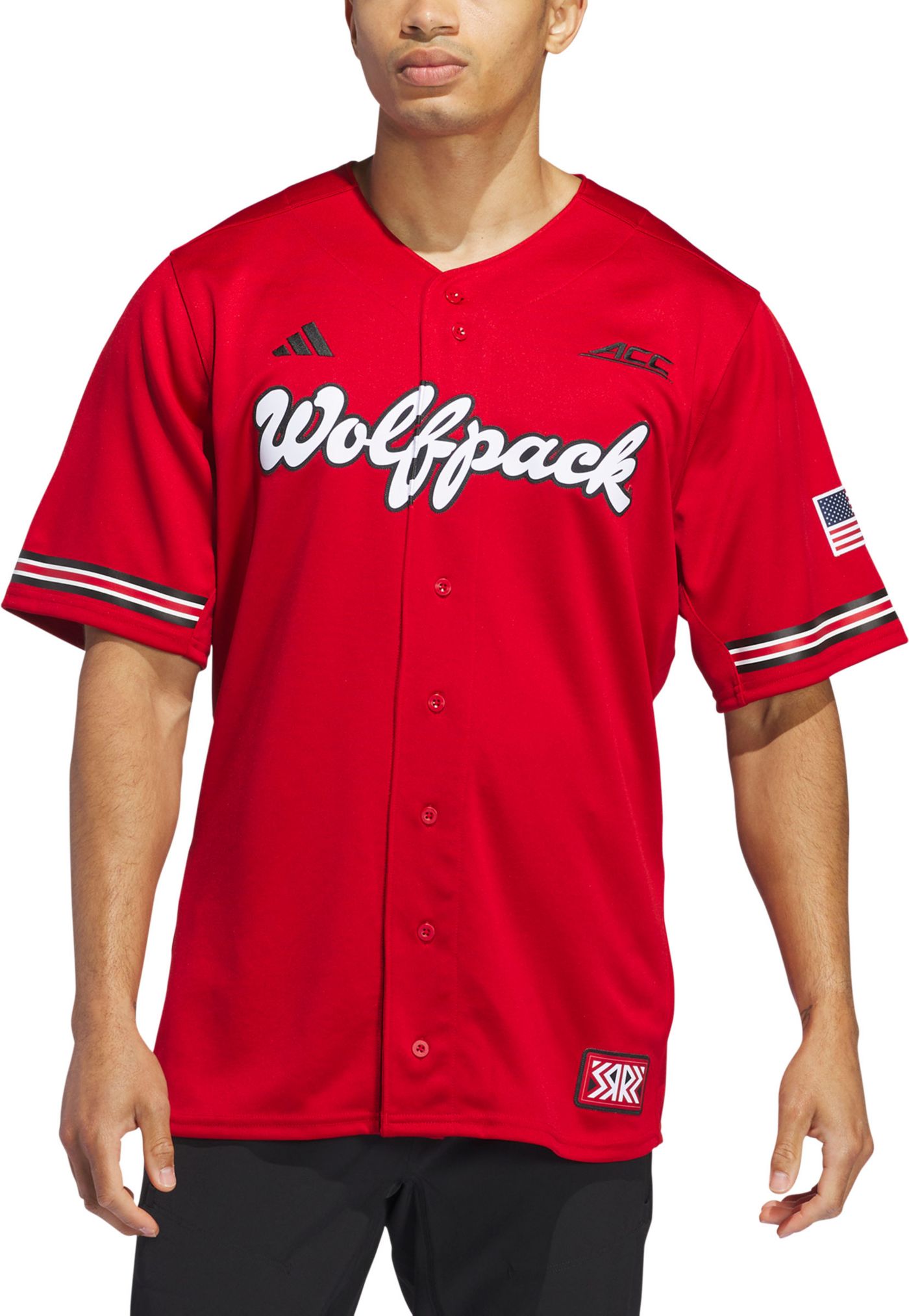 High quality VINTAGE NC State Wolfpack Starter Baseball Jersey Red - Men’s SZ XL - RARE 90s