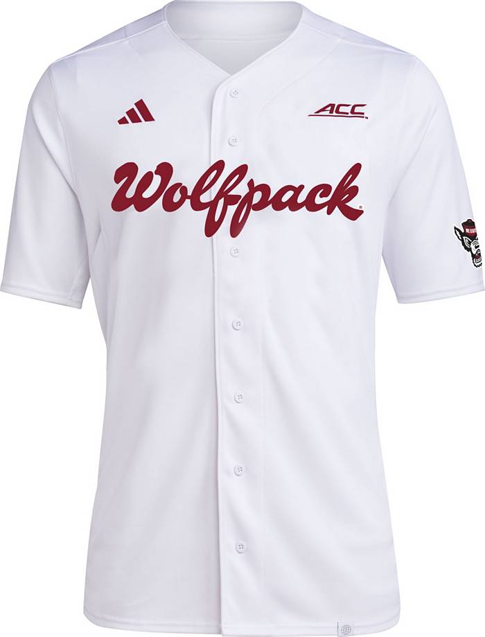 Men's Adidas White NC State Wolfpack Replica Baseball Jersey
