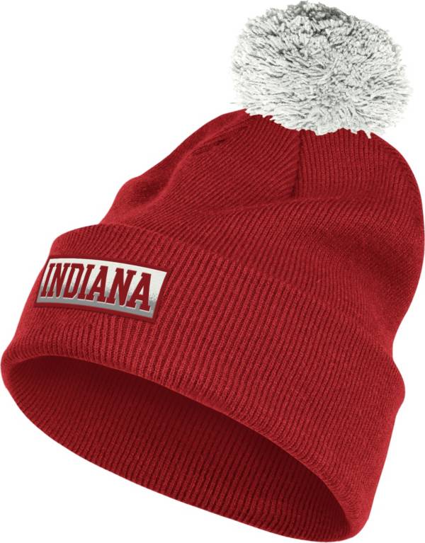 adidas Men's Indiana Hoosiers Crimson Cuffed Knit Beanie product image