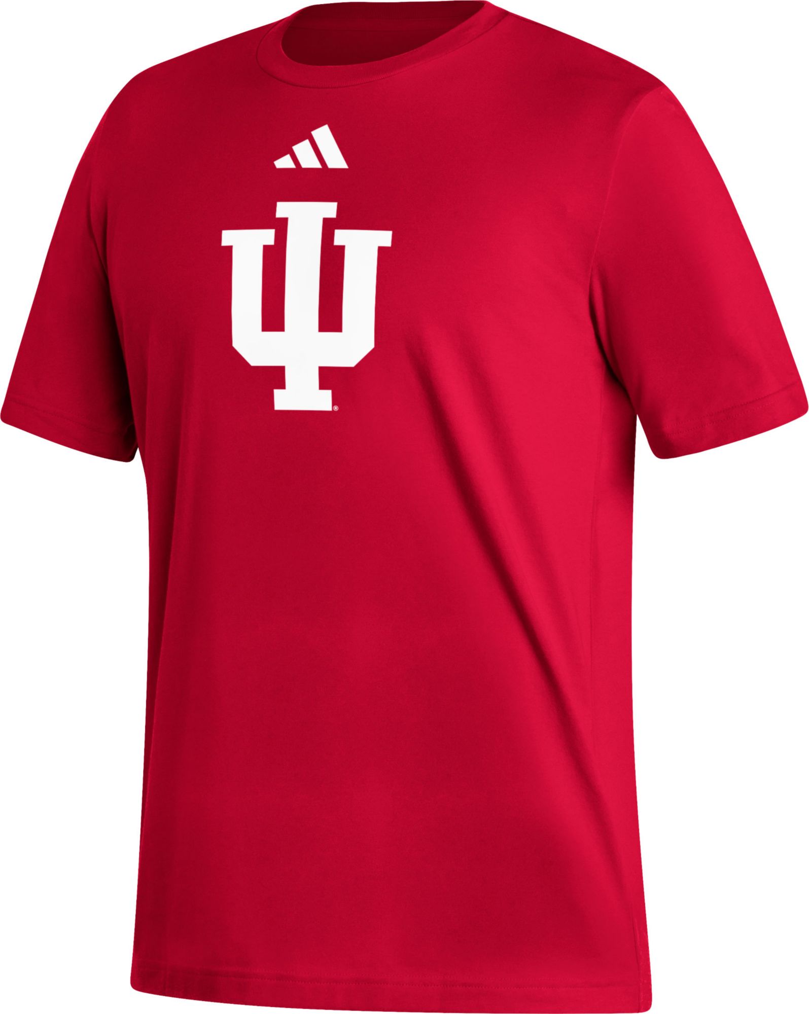 adidas Men's Indiana Hoosiers Crimson Logo T-Shirt product image