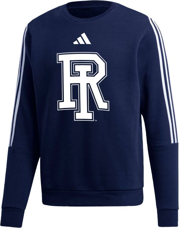 Adidas three stripe crew neck sweatshirt hot sale