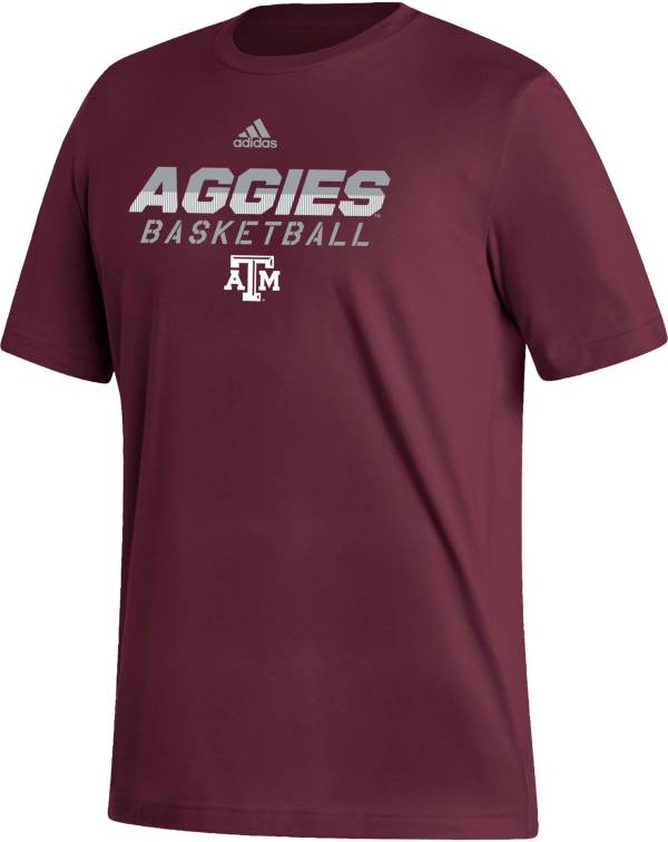 adidas Men's Texas A&M Aggies Maroon Basketball Fresh T-Shirt | Dick's ...