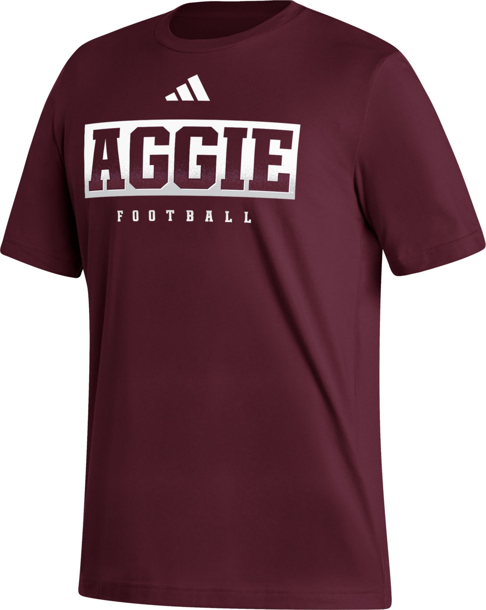 adidas Men's Texas A&M Aggies Maroon Football T-Shirt