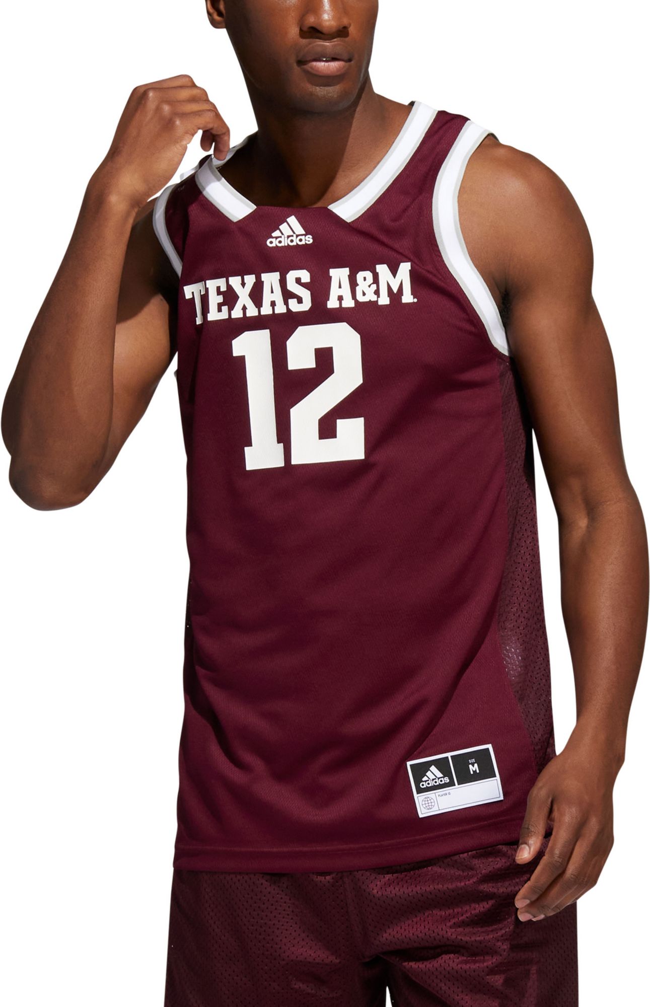 adidas Men's Texas A&M Aggies Maroon Swingman Basketball Jersey