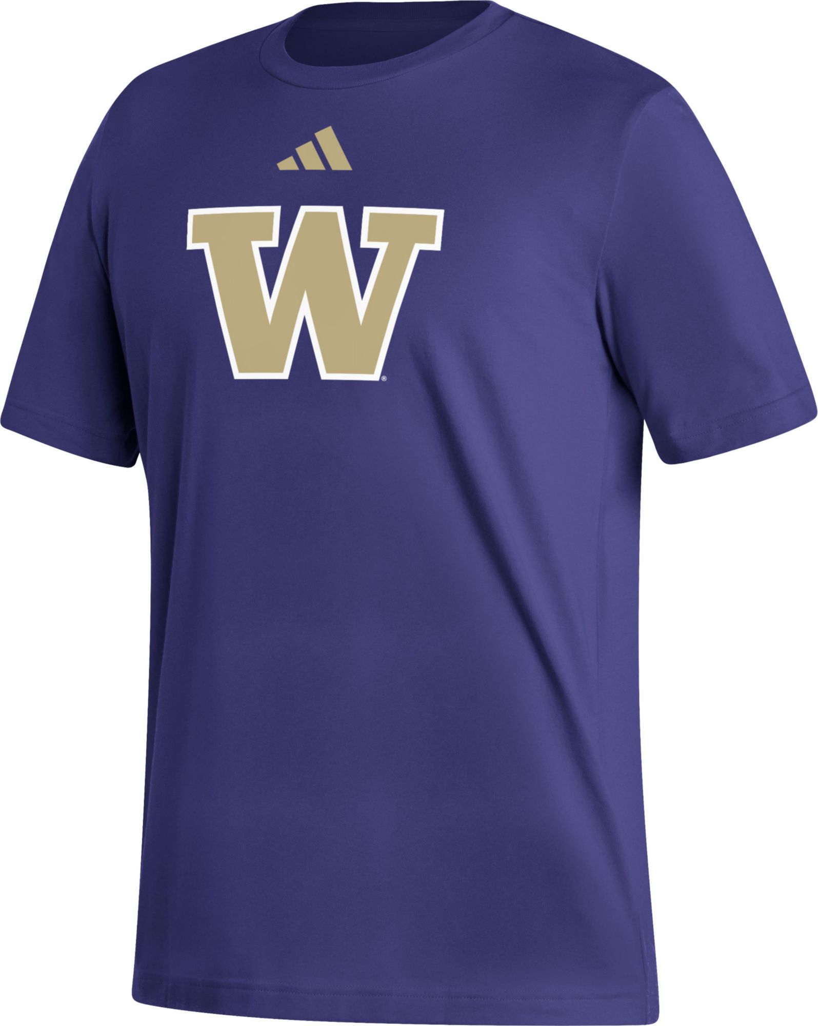 adidas Men's Washington Huskies Purple Logo T-Shirt product image