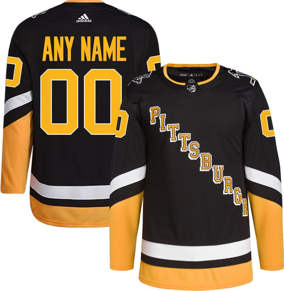 adidas Custom Pittsburgh Penguins ADIZERO Authentic Alternate Jersey