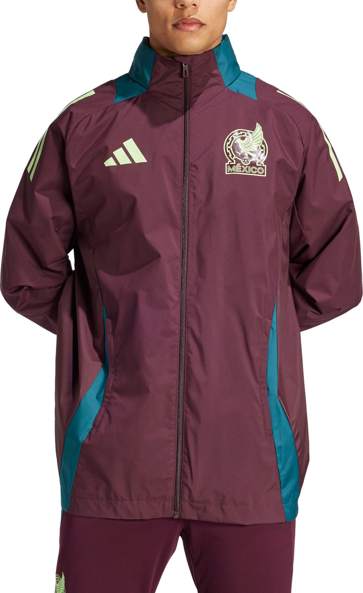 adidas Adult Mexico Maroon Quarter-Zip Training Jacket product image