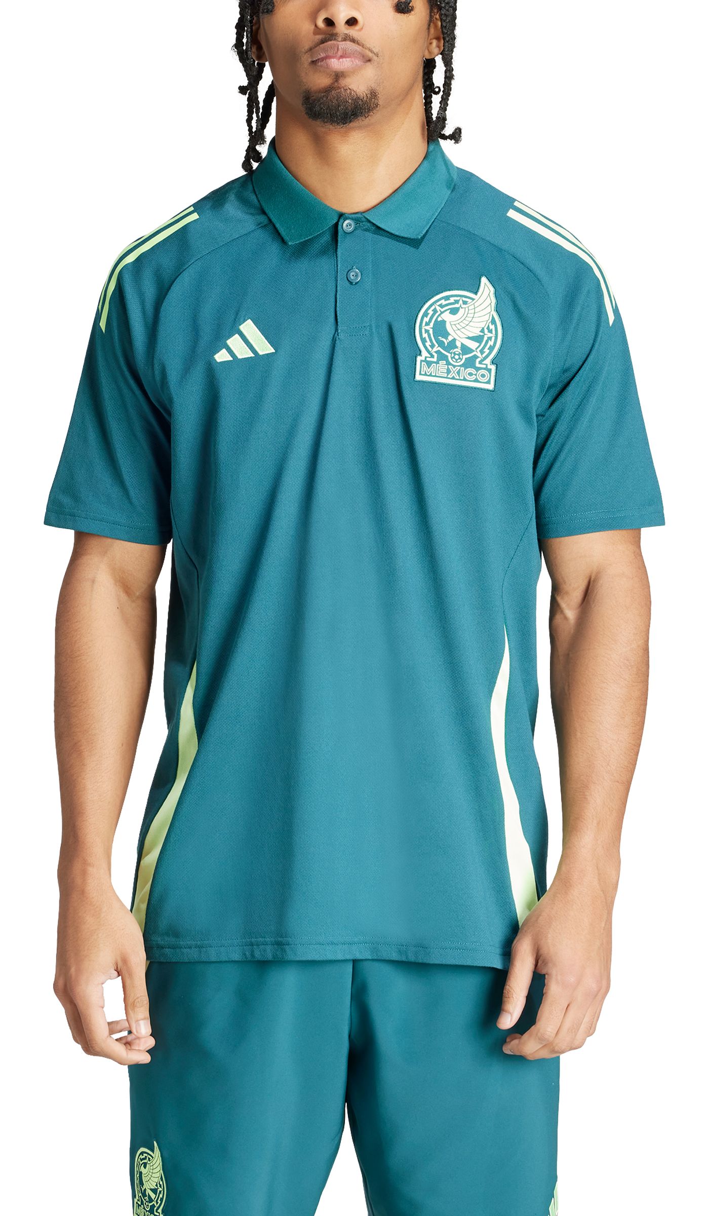 adidas Adult Mexico 2024 Green Training Polo Dick s Sporting Goods