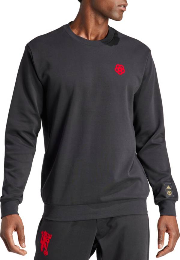 Adidas black best sale crew neck sweatshirt