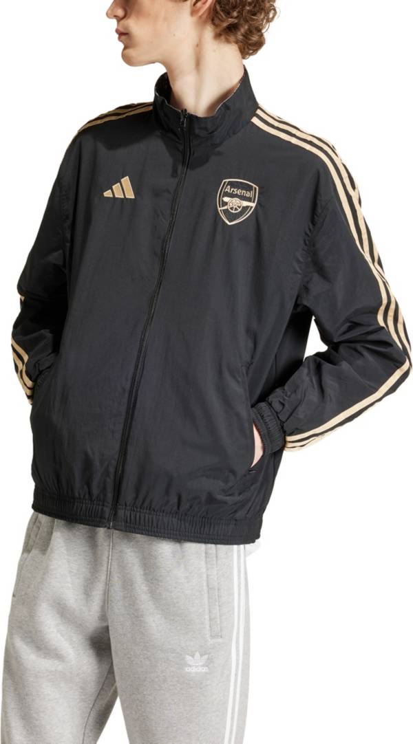 Arsenal black best sale jacket adidas