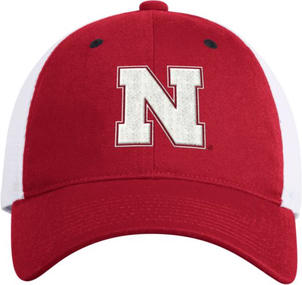 adidas Men's Nebraska Cornhuskers Scarlet Slouch Adjustable Trucker Hat product image