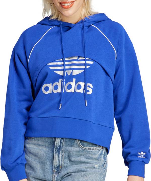 Adidas large best sale logo hoodie