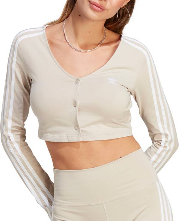 Adidas white long hot sale sleeve top