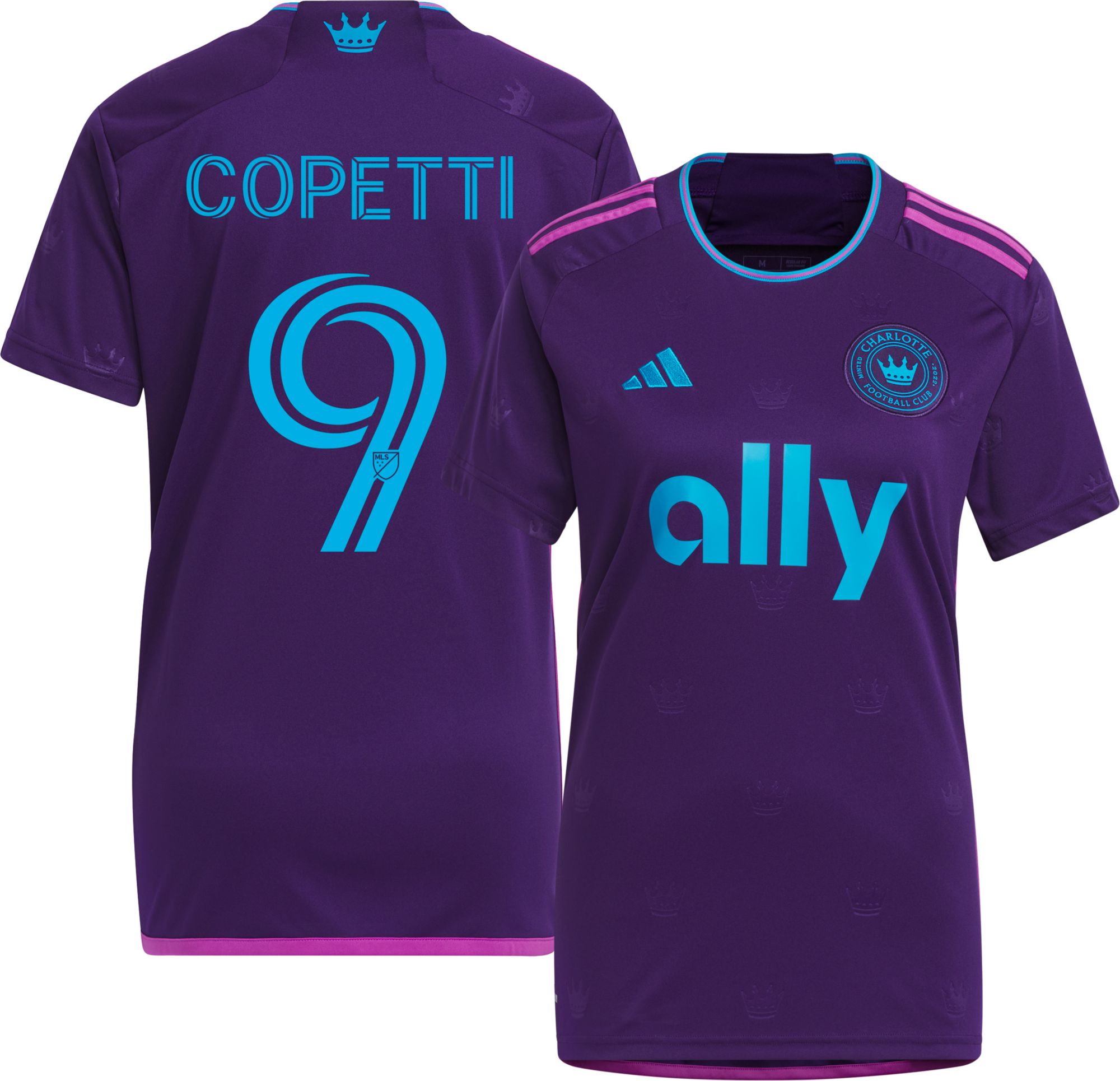 adidas Women's Charlotte FC 2023 Enzo Copetti #9 Secondary Replica Jersey