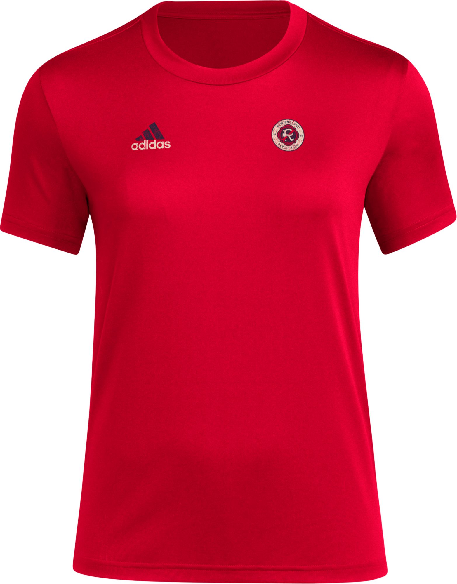 adidas Women's New England Revolution 2024 Local Stoic Red T-Shirt product image