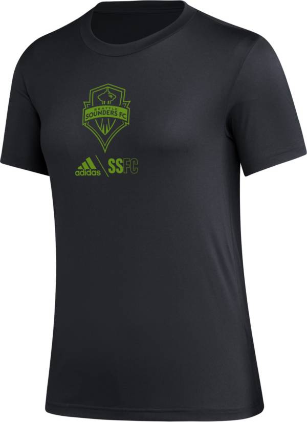 adidas Women's Seattle Sounders Icon Black T-Shirt product image