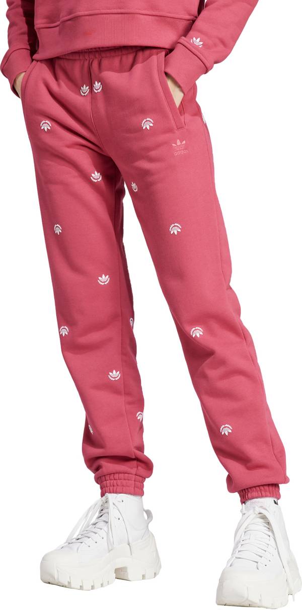 LEGO Women's Drawstring Track Pants Sweatpants Cream Pink