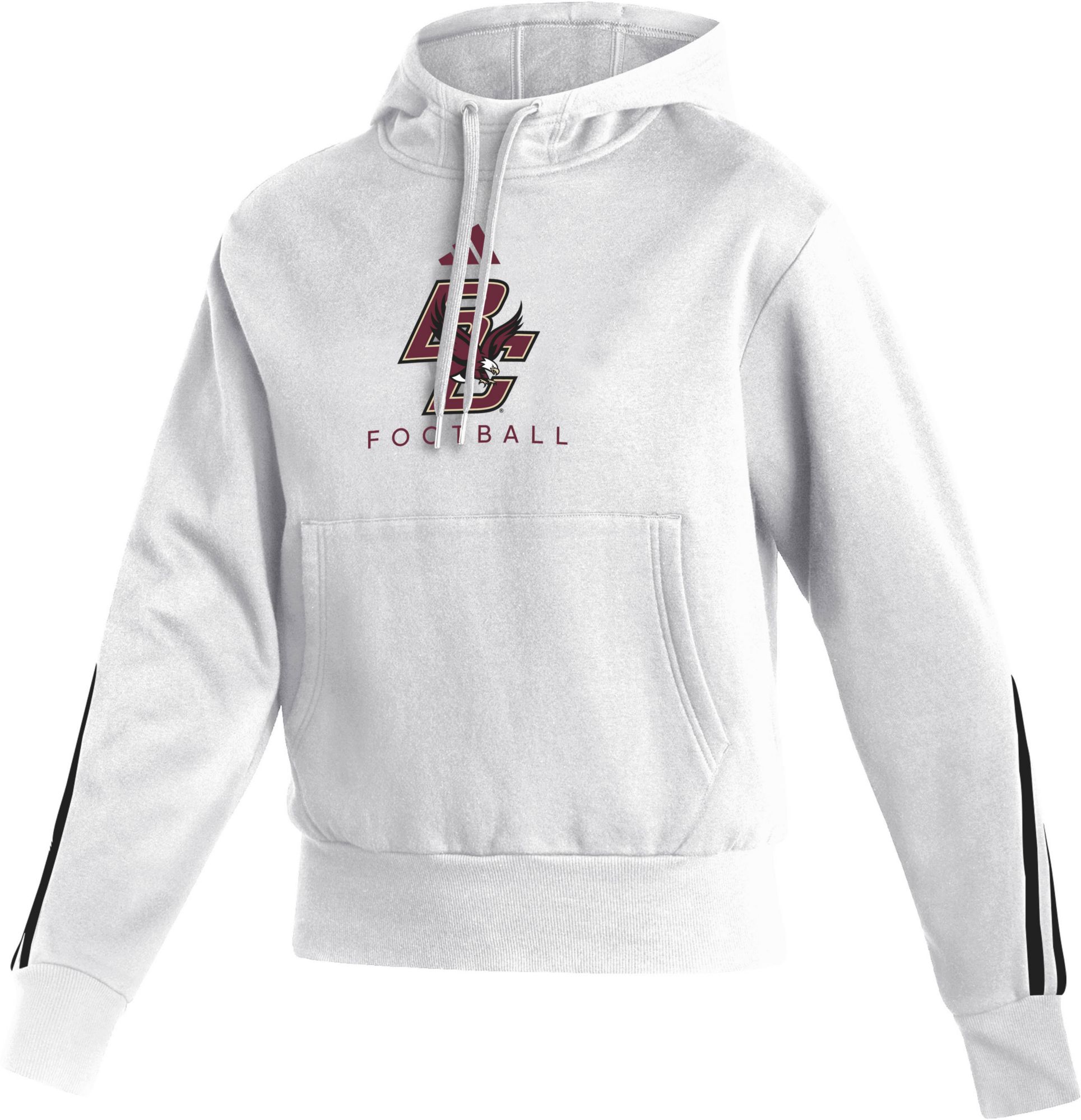adidas Women's Boston College Eagles White Fashion Pullover Hoodie product image