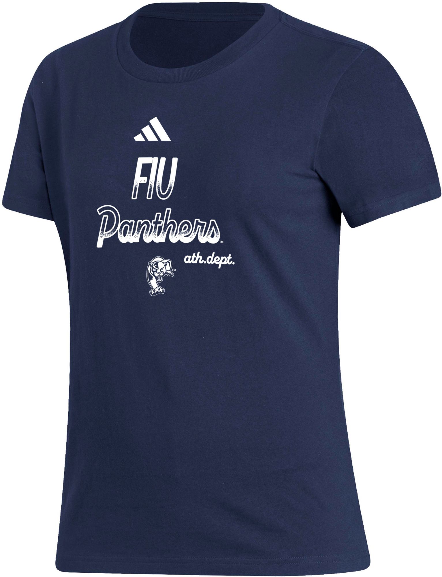 adidas Women's FIU Golden Panthers Blue Amplifier T-Shirt product image