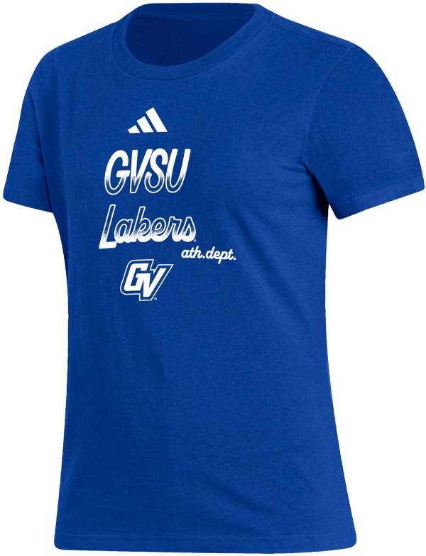 adidas Women's Grand Valley State Lakers Laker Blue Amplifier T-Shirt ...
