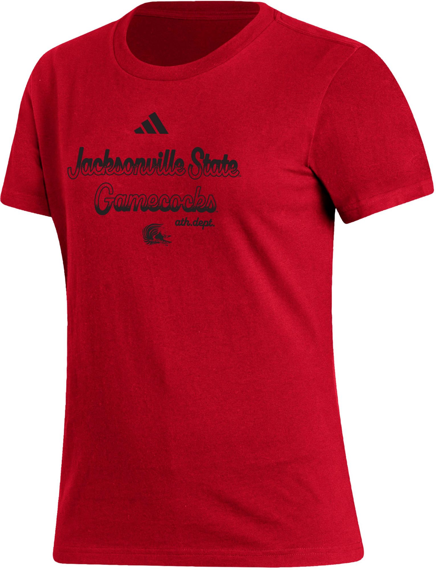 adidas Women's Jacksonville State Gamecocks Red Amplifier T-Shirt