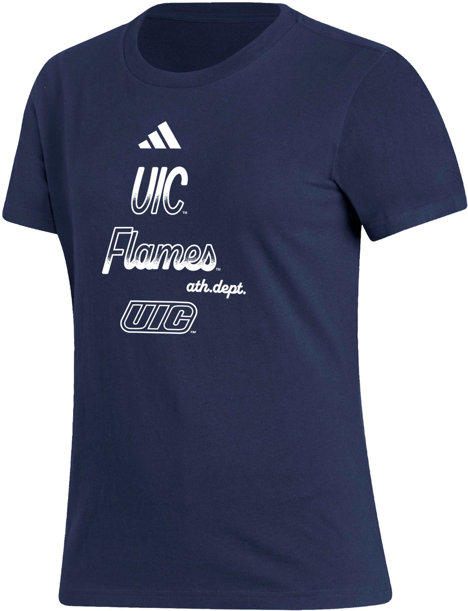 adidas Women's Chicago State Wildcats Navy Amplifier T-Shirt product image