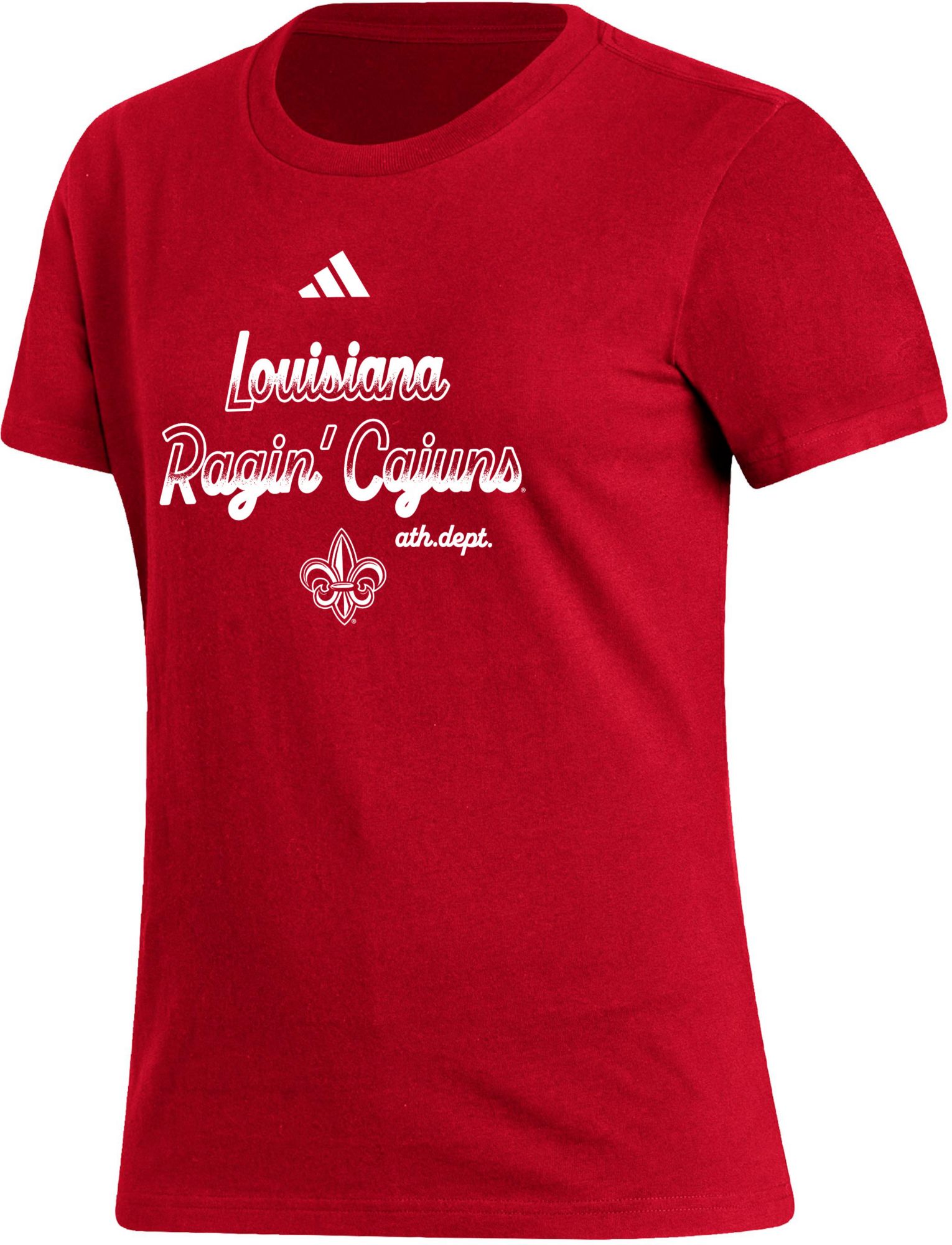 adidas Women's Louisiana-Lafayette Ragin' Cajuns Red Amplifier T-Shirt product image