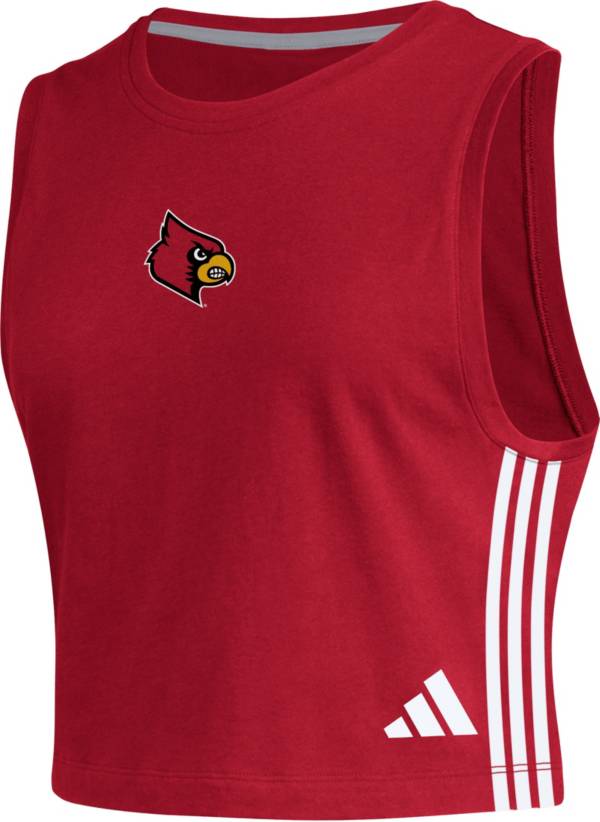 NCAA Louisville Cardinals Ladies Adidas Track & Field Red T-Shirt Size  Medium