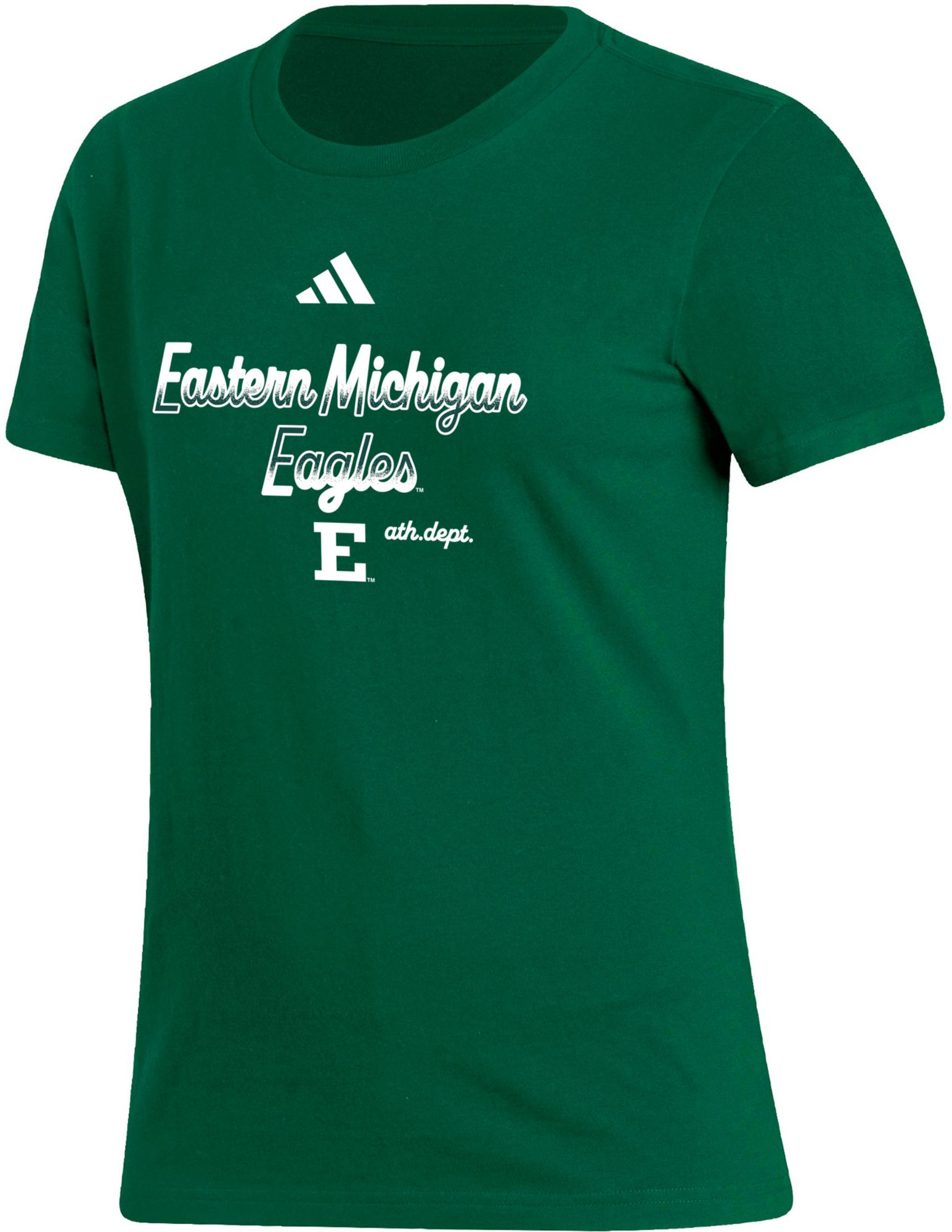 adidas Women's Eastern Michigan Eagles Green Amplifier T-Shirt product image