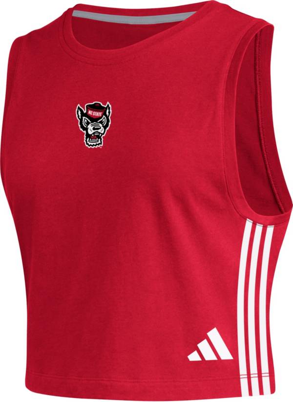 adidas Women's NC State Wolfpack Red Cropped Tank Top product image
