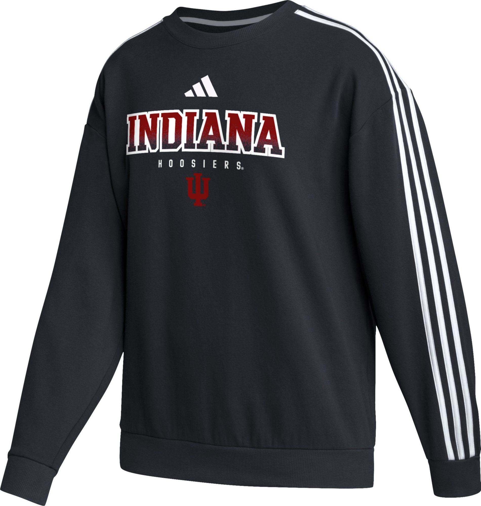 adidas Women's Indiana Hoosiers Black Oversize Crewneck Sweatshirt product image