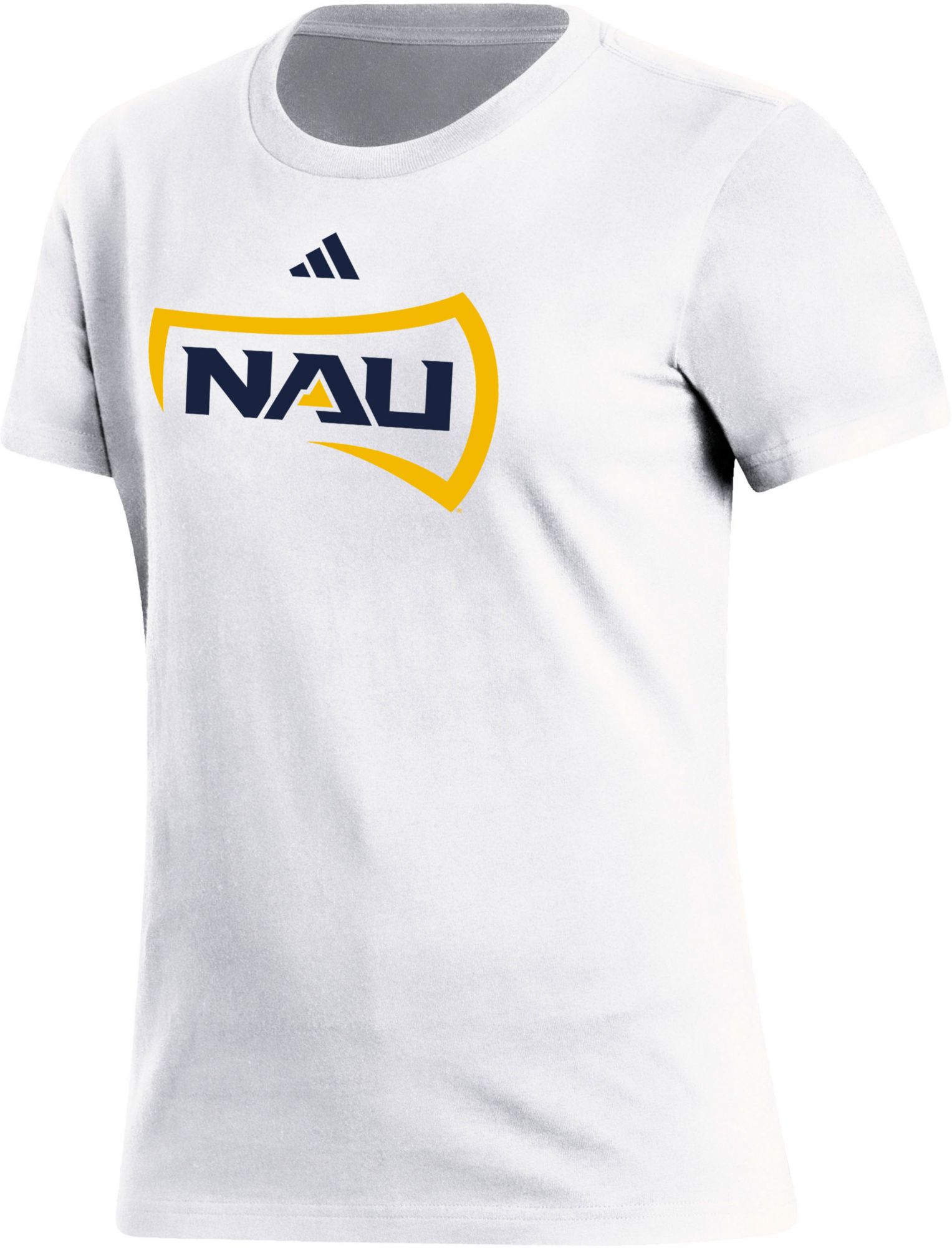 adidas Women's Northern Arizona Lumberjacks White Fresh Logo T-Shirt product image