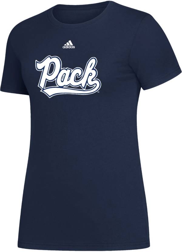 adidas Women's Nevada Wolf Pack Blue Amplifier Wordmark T-Shirt product image