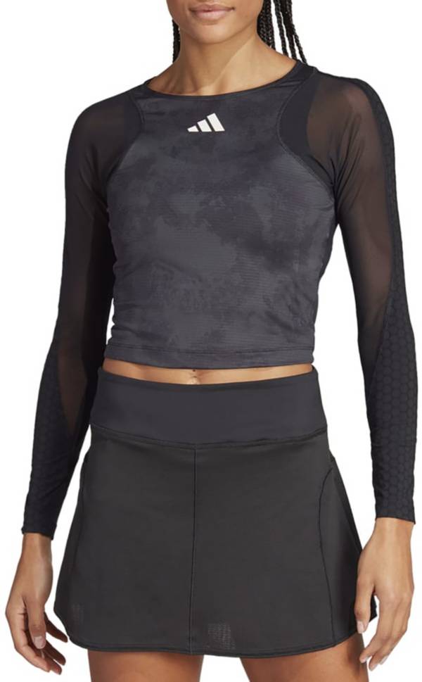 adidas Women's Tennis Paris Free Lift Long Sleeve Crop Top product image