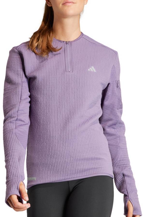 adidas Women's Ultimate Conquer The Elements COLD.RDY Half-Zip Running  Shirt