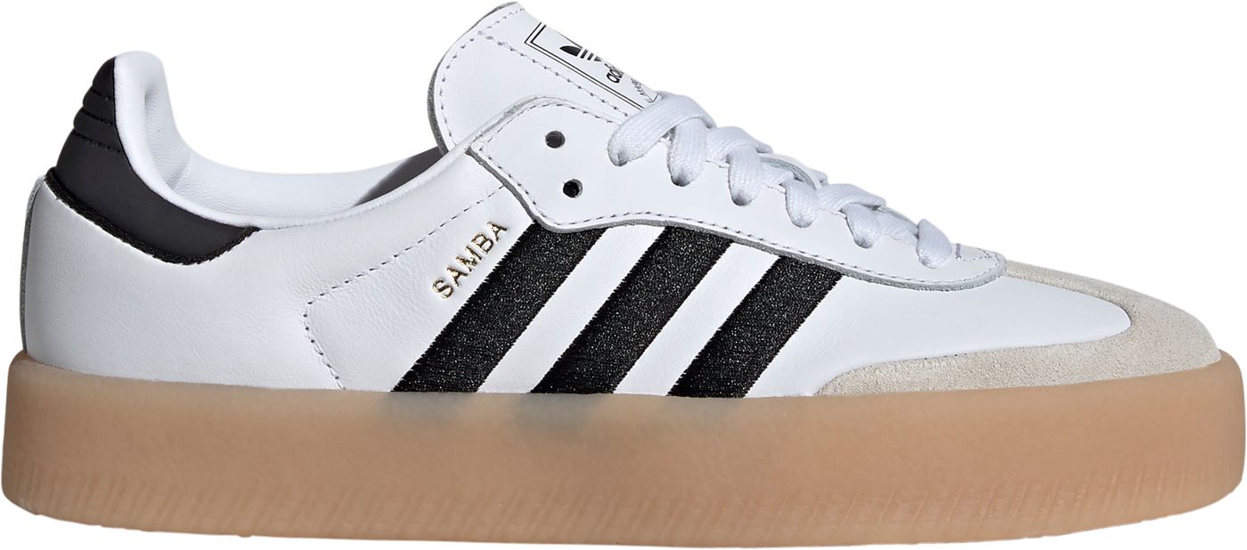 Adidas Women s Sambae Shoes Size 8.5 White Black Gum