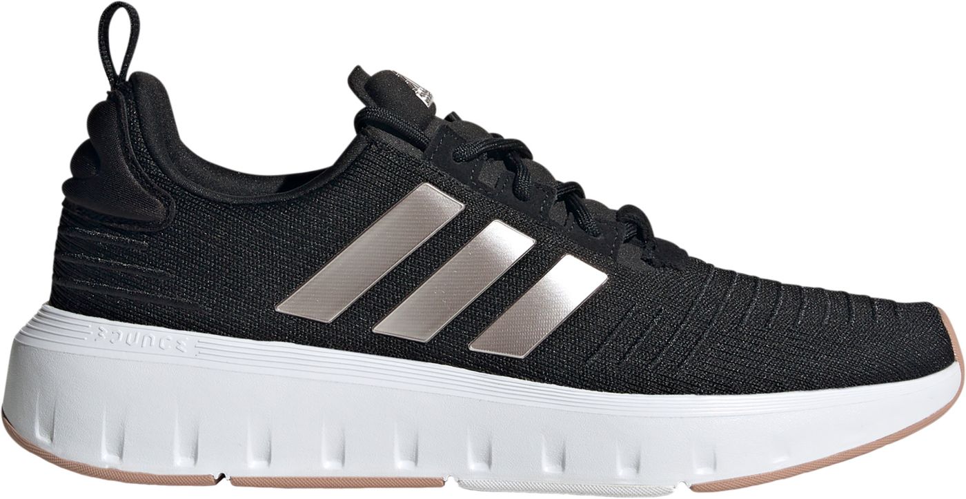 Adidas swift run black womens shoes best sale