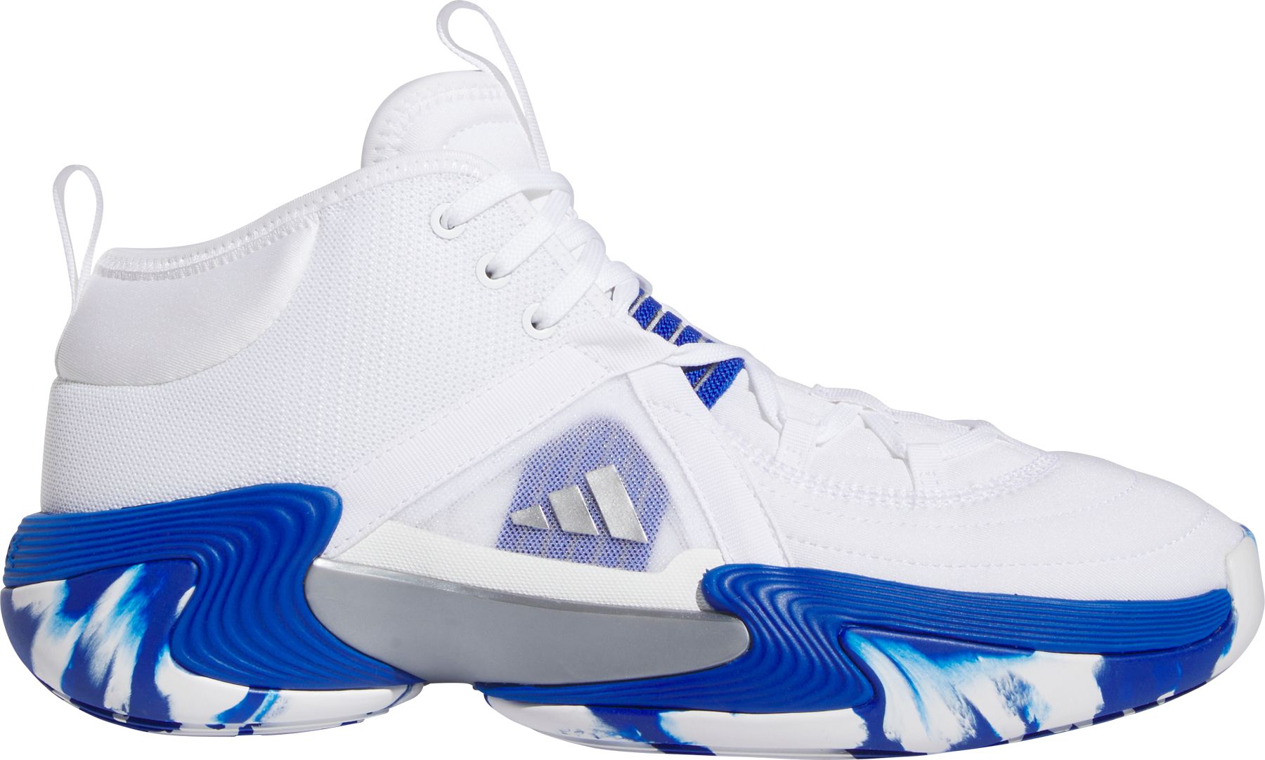 adidas basketball shoes blue and white