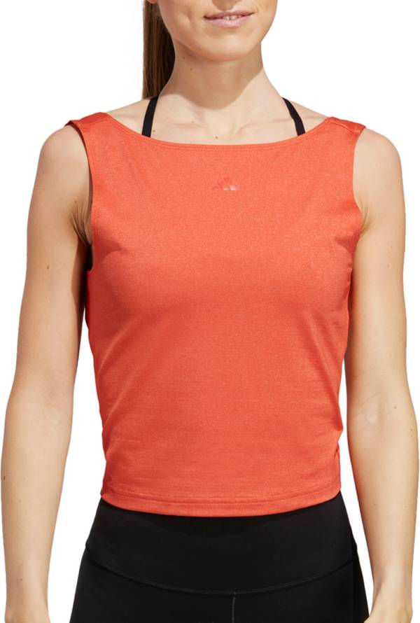 adidas Women's Yoga Studio Crop Tank Top